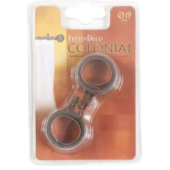 LINEA COLONIAL - SET 8 ANELLI PER TENDA IN METALLO COLORE RUGGINE: vendita online LINEA COLONIAL - SET 8 ANELLI PER TENDA IN METALLO COLORE RUGGINE in offerta