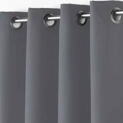 LINEA ESSENTIEL - TENDA CON OCCHIELLI IN POLIESTERE UNITO 140X280CM GRIGIO : vendita online LINEA ESSENTIEL - TENDA CON OCCHIELLI IN POLIESTERE UNITO 140X280CM GRIGIO in offerta