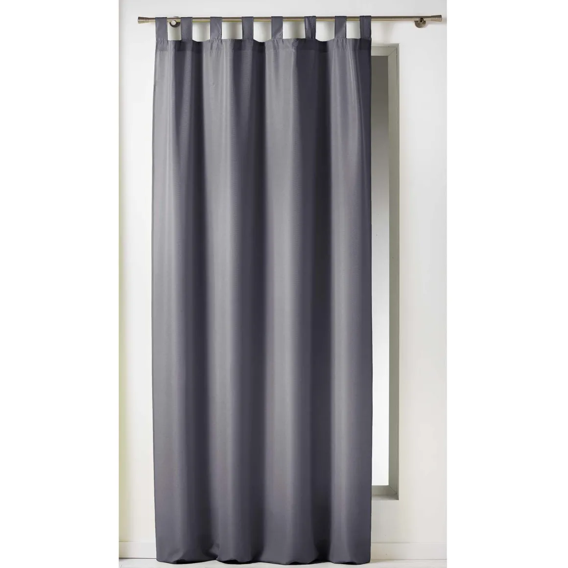 LINEA ESSENTIEL - TENDA CON PASSANTI IN POLIESTERE UNITO 140X260CM GRIGIO SCURO: vendita online LINEA ESSENTIEL - TENDA CON PASSANTI IN POLIESTERE UNITO 140X260CM GRIGIO SCURO in offerta