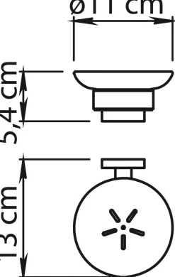 LINEA FIUJI - PORTA SAPONE CROMATO