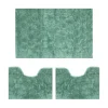 LINEA FOGLIA - PARURE 3PZ TAPPETINI BAGNO VERDE ACQUA: vendita online LINEA FOGLIA - PARURE 3PZ TAPPETINI BAGNO VERDE ACQUA in offerta
