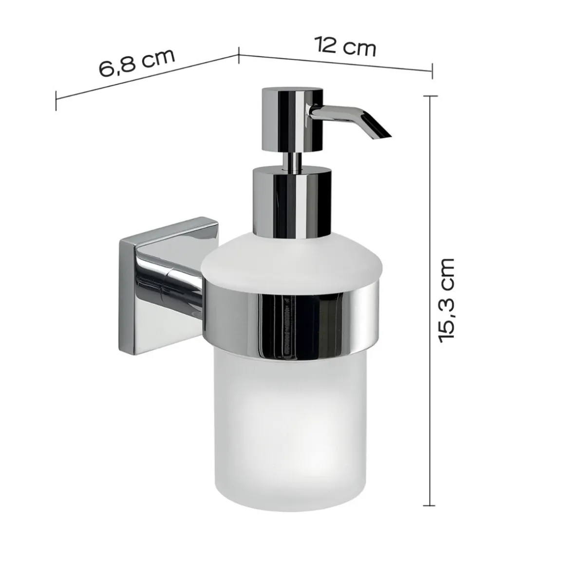 LINEA FUJI - DOSASAPONE CROMO E BIANCO SATINATO