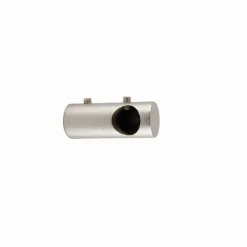 Linea Ideas 12: Set 2 Supporti In Metallo Cilindro 3cm Colore Cromo Satinato