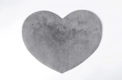 LINEA JANE - TAPPETO BAGNO A FORMA DI CUORE GRIGIO: vendita online LINEA JANE - TAPPETO BAGNO A FORMA DI CUORE GRIGIO in offerta