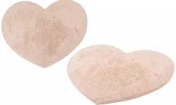 LINEA JANE - TAPPETO BAGNO A FORMA DI CUORE PANNA: vendita online LINEA JANE - TAPPETO BAGNO A FORMA DI CUORE PANNA in offerta
