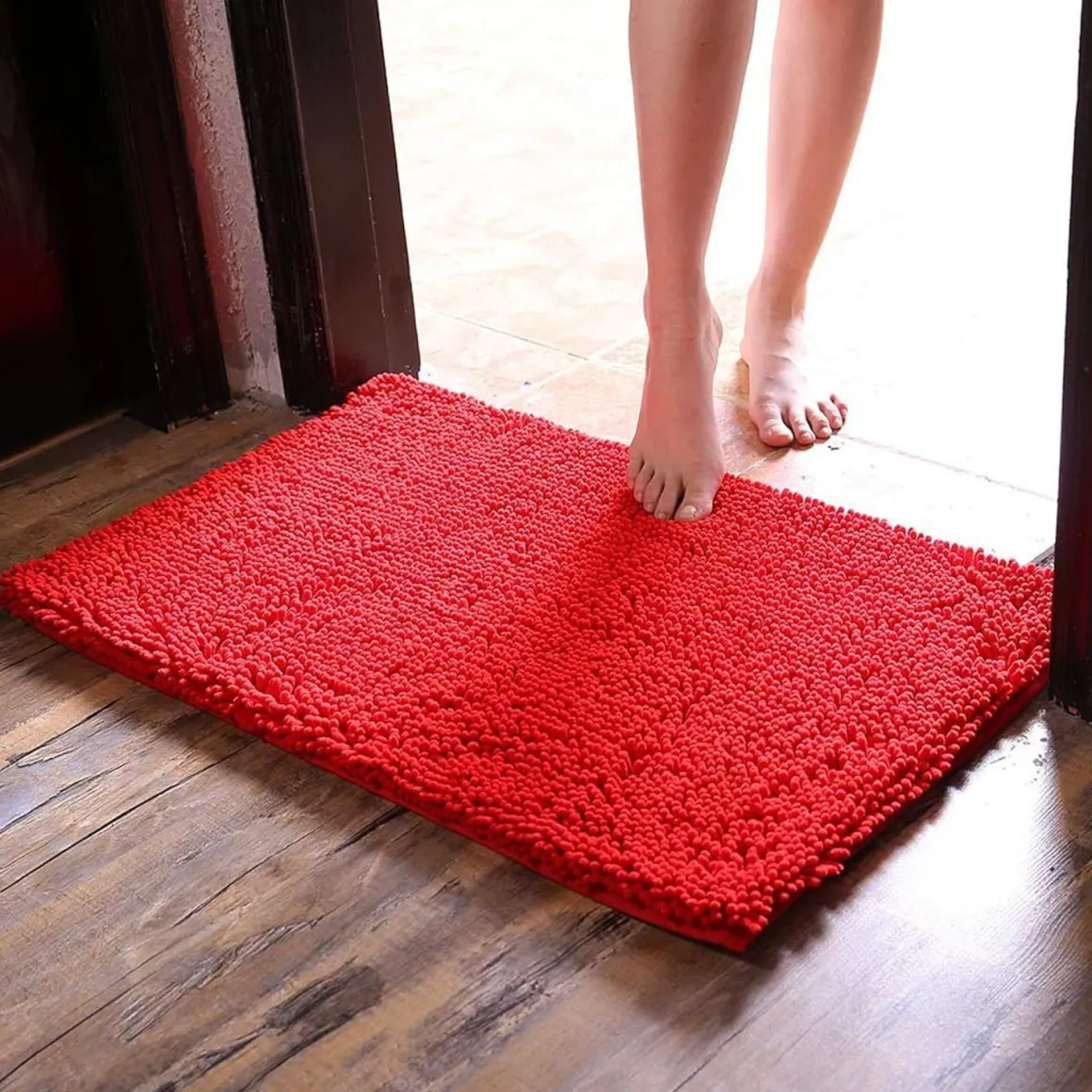 LINEA JOY - TAPPETO BAGNO 55X110 CM ROSSO: vendita online LINEA JOY - TAPPETO BAGNO 55X110 CM ROSSO in offerta