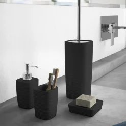 LINEA KELLY - BICCHIERE PORTASPAZZOLINI NERO