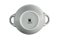 LINEA MEDITERRANEO - CIOTOLA ZUPPA 2 MANICI IN GRES GRIGIO FANGO 540ML