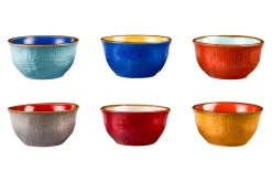 LINEA MEDITERRANEO - CIOTOLINA IN GRES DIAM 7.5CM X H.4CM ASSORTITO