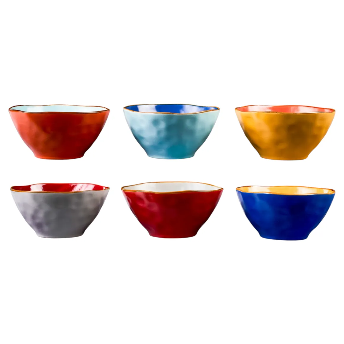 LINEA MEDITERRANEO - INSALATIERA PICCOLA IN GRES DIAM 17CM H 8CM ASSORTITO