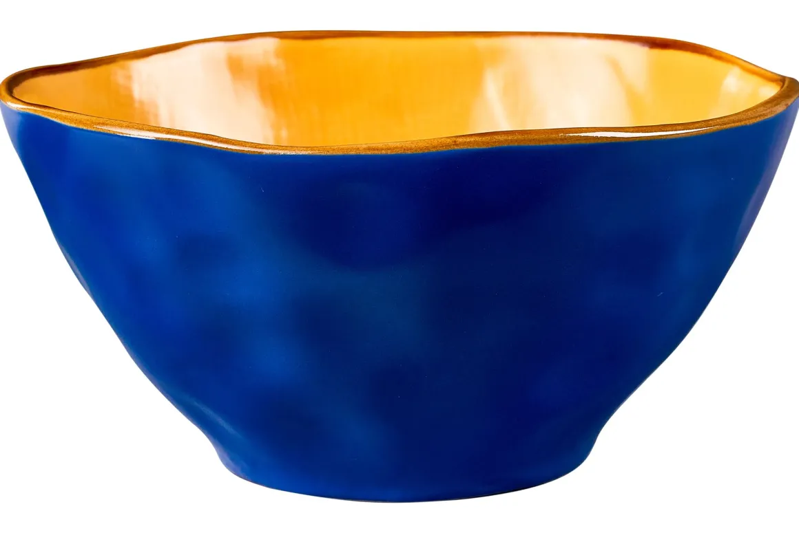 LINEA MEDITERRANEO - INSALATIERA PICCOLA IN GRES DIAM 17CM H 8CM ASSORTITO