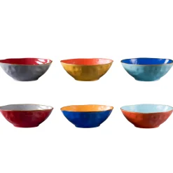 LINEA MEDITERRANEO - INSALATIERA MEDIA IN GRES DIAM 22.5CM H 8CM ASSORTITO
