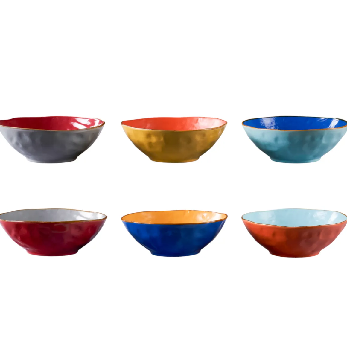 LINEA MEDITERRANEO - INSALATIERA MEDIA IN GRES DIAM 22.5CM H 8CM ASSORTITO