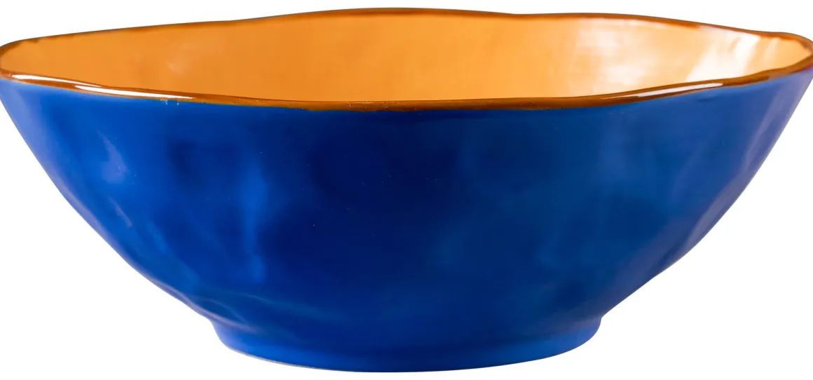 LINEA MEDITERRANEO - INSALATIERA MEDIA IN GRES DIAM 22.5CM H 8CM ASSORTITO