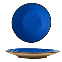 LINEA MEDITERRANEO - PIATTO DESSERT BLU IN GRES DIAM 20CM H 3CM