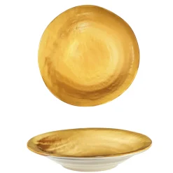LINEA MEDITERRANEO - PIATTO FONDO GIALLO IN GRES DIAM 24CM H 6CM