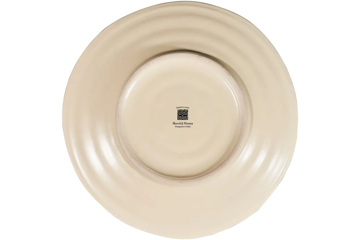 LINEA MEDITERRANEO - PIATTO FONDO GIALLO IN GRES DIAM 24CM H 6CM