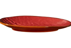 LINEA MEDITERRANEO - VASSOIO OVALE IN GRES 36X21CM H 5CM ASSORTITO