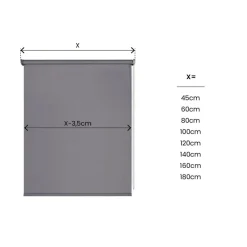 LINEA NIGHT - TENDA A RULLO OSCURANTE GRIGIO 140X250CM: vendita online LINEA NIGHT - TENDA A RULLO OSCURANTE GRIGIO 140X250CM in offerta