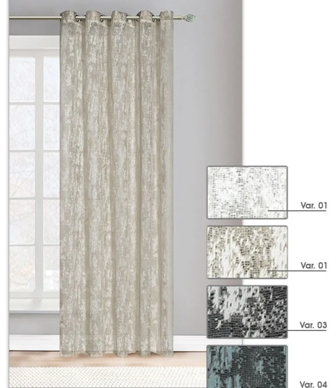 LINEA SIDNEY - TENDA CON OCCHIELLI IN POLIESTERE 200X280CM VAR. 04 BLU: vendita online LINEA SIDNEY - TENDA CON OCCHIELLI IN POLIESTERE 200X280CM VAR. 04 BLU in offerta