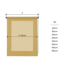 LINEA SOFT - TENDA A RULLO FILTRANTE SENAPE 60X250CM: vendita online LINEA SOFT - TENDA A RULLO FILTRANTE SENAPE 60X250CM in offerta