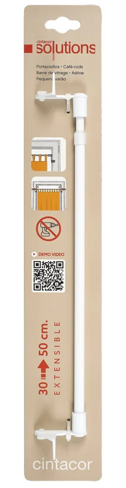 LINEA TAPON - ASTINA A PRESSIONE AUTOBLOCCANTE ESTENSIBILE 30-50CM BIANCO: vendita online LINEA TAPON - ASTINA A PRESSIONE AUTOBLOCCANTE ESTENSIBILE 30-50CM BIANCO in offerta
