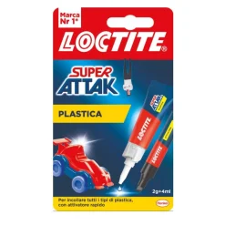 LOCTITE SUPER ATTAK PLASTICA 2gr+4ml: vendita online LOCTITE SUPER ATTAK PLASTICA 2gr+4ml in offerta