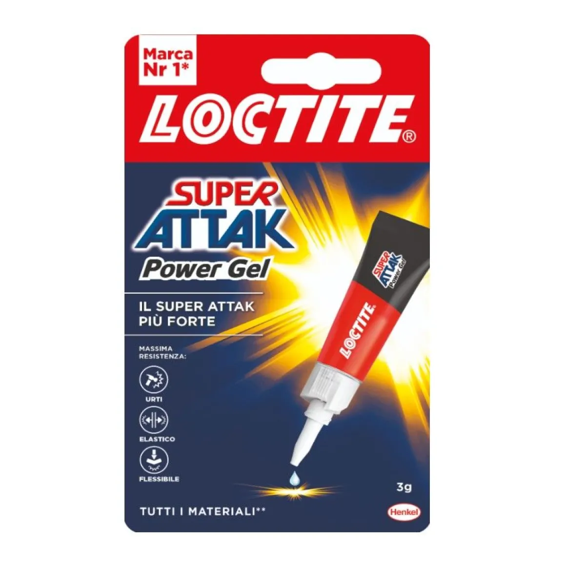 LOCTITE SUPER ATTAK POWER GEL 3gr: vendita online LOCTITE SUPER ATTAK POWER GEL 3gr in offerta