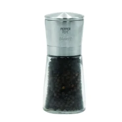 MACINA PEPE LA SPEZIA IN VETRO E ACCIAIO H. 14.5CM