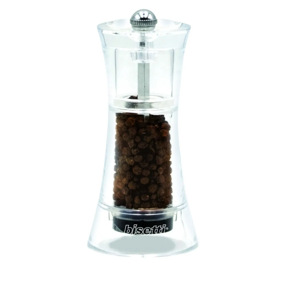 MACINA PEPE VERONA IN ACRILICO TRASPARENTE H. 13CM
