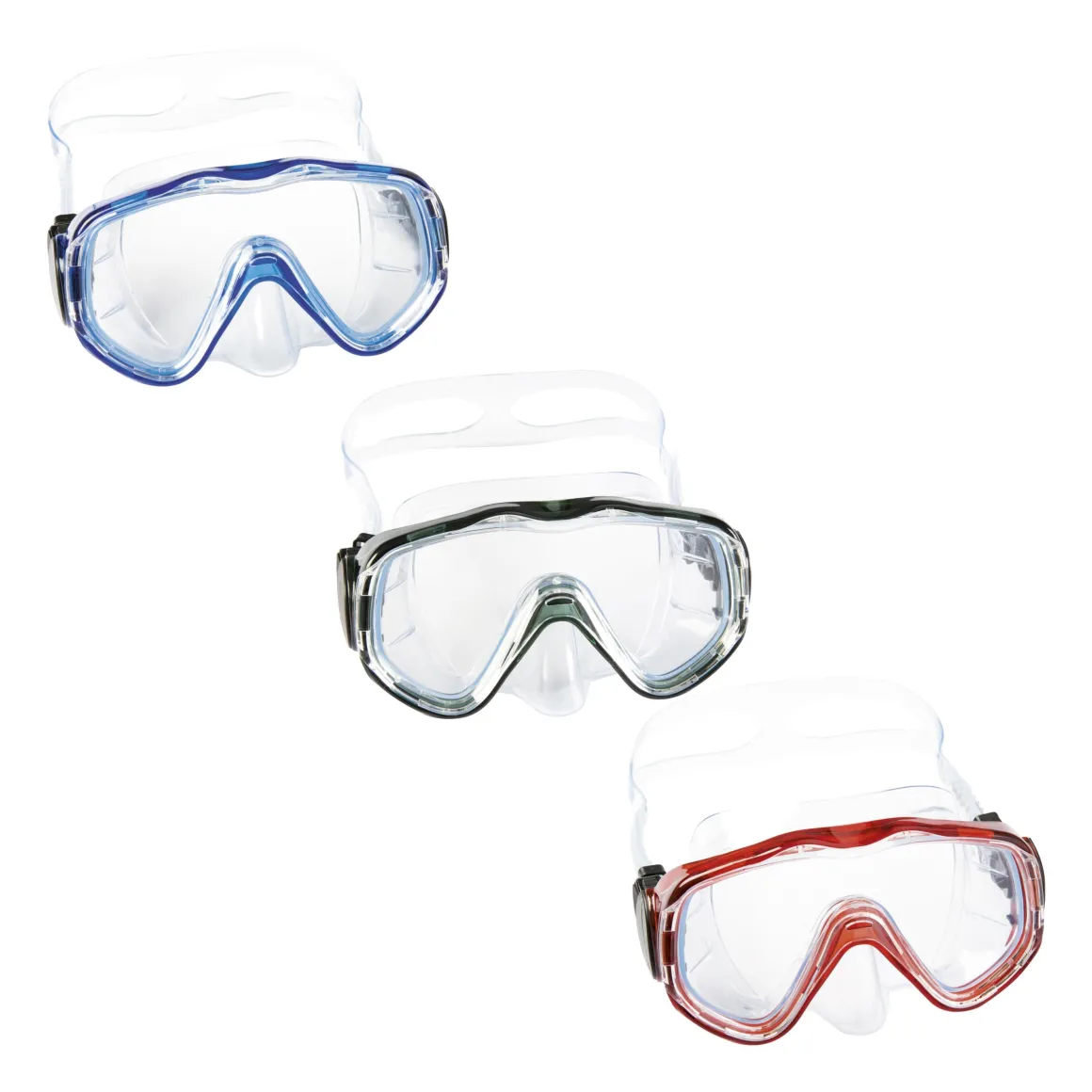 Maschera Blue Devil da adulto: maschera per nuoto in colori assortiti