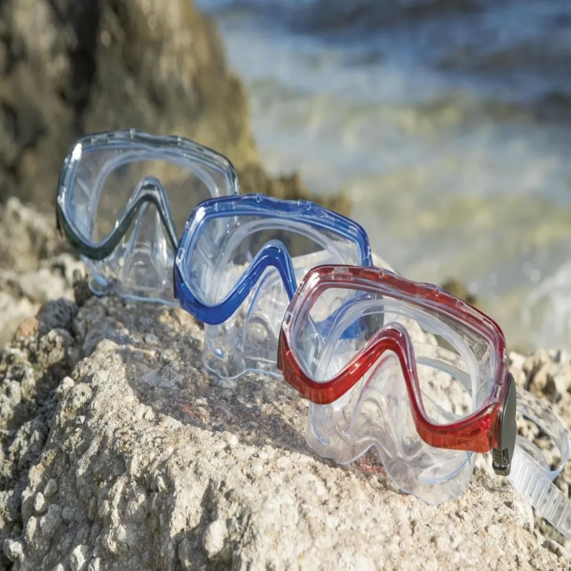 Maschera Blue Devil da adulto: maschera per nuoto in colori assortiti