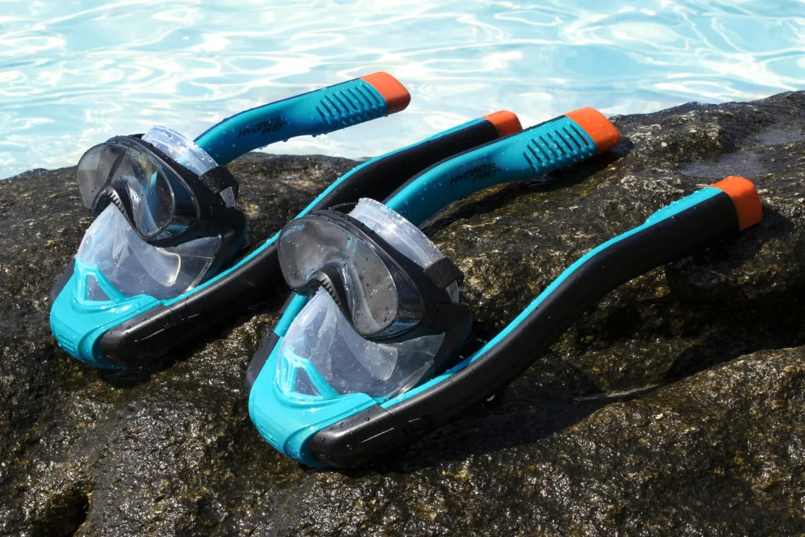 Maschera per Snorkeling Hydro Pro: set maschera con Boccaglio per snorkeling