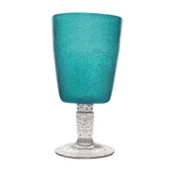 MEMENTO - CALICE DA VINO LINEA GOBLET IN VETRO TURQUOISE 30CL