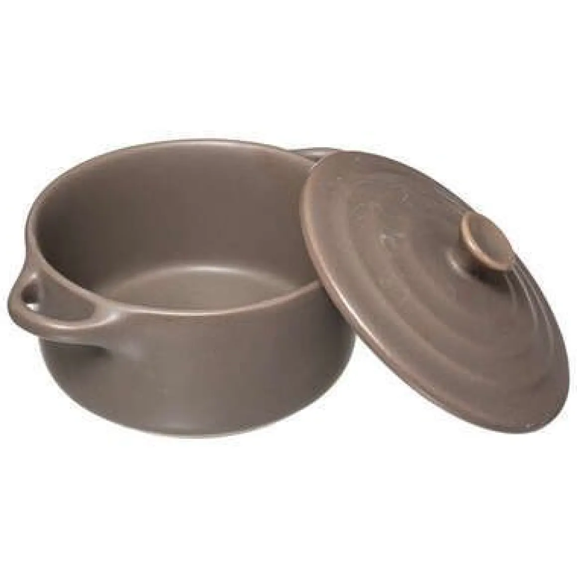 MINI CASSERUOLA 2 MANICI IN GRES DIAM. 10CM ASSORTITO