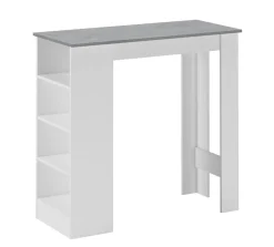 MOBILE BAR TONY CON LIBRERIA BIANCO E BETON: vendita online MOBILE BAR TONY CON LIBRERIA BIANCO E BETON in offerta