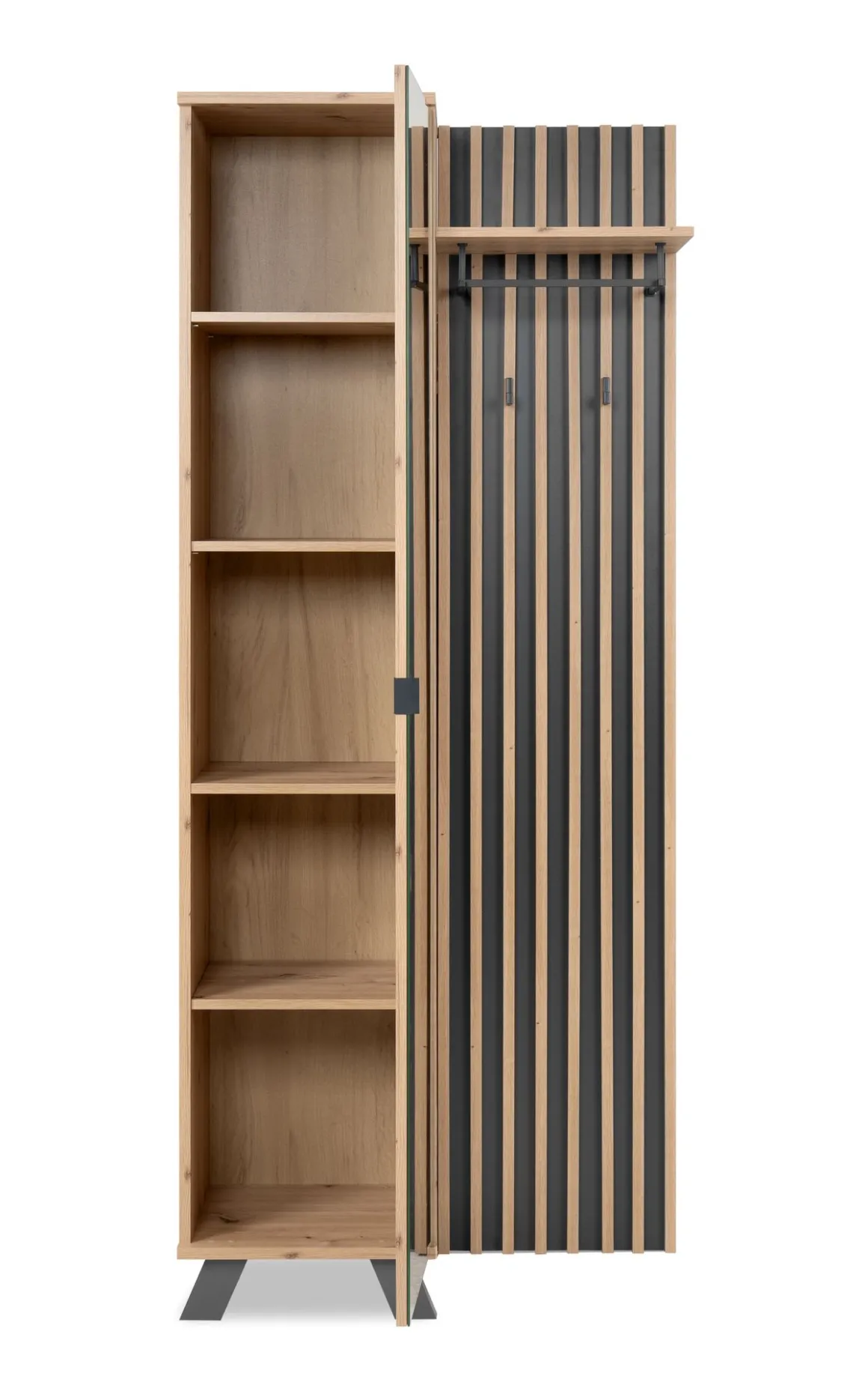 MOBILE DA INGRESSO MEDAN ARTISAN OAK E ANTRACITE: vendita online MOBILE DA INGRESSO MEDAN ARTISAN OAK E ANTRACITE in offerta