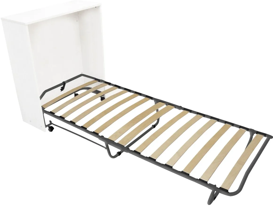 MOBILE LETTO A SCOMPARSA SINGOLO BIANCO OPACO