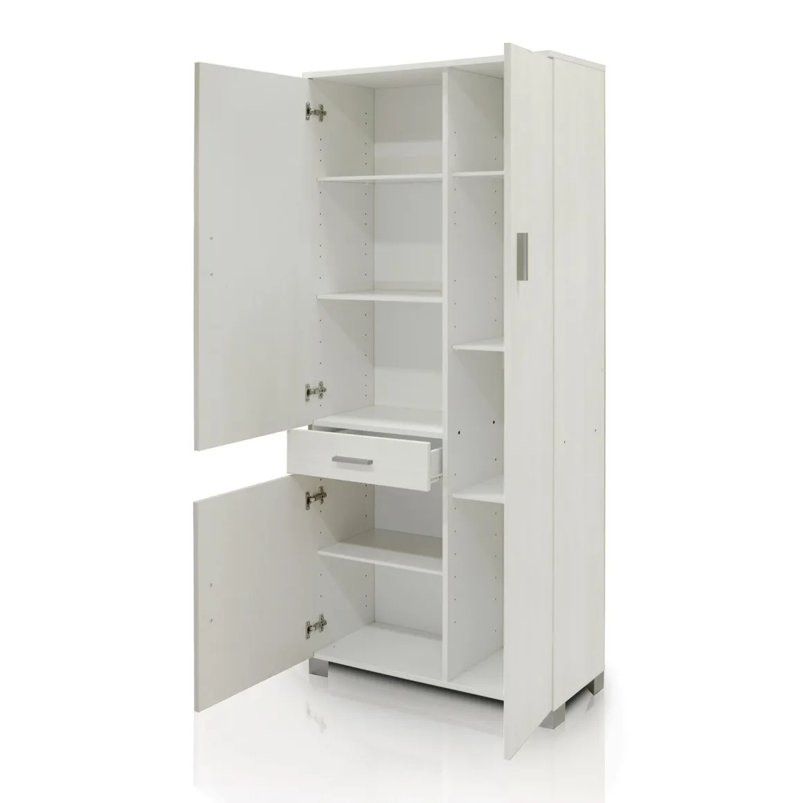 MOBILE MULTIUSO CM 77X34 H. 178 BIANCO FRASSINATO : vendita online MOBILE MULTIUSO CM 77X34 H. 178 BIANCO FRASSINATO in offerta