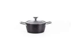 MONETA - CASSERUOLA 2 MANICI CON COPERCHIO IN ALLUMINIO DIAM. 20CM 2.5LT