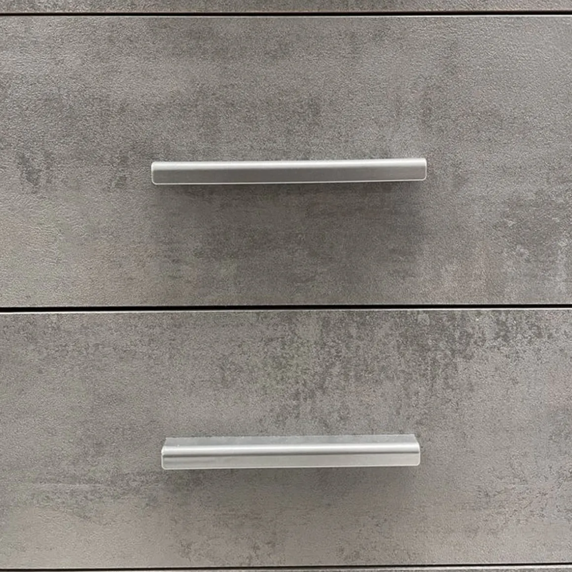 MONILE IN LAMINATO OSSIDO BIANCO - 2 ANTE 4 CASSETTI