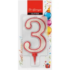 NUMERO 3 GIGANTE CON BRILLANTINI H 11CM E SUPPORTO H 1,3CM : vendita online NUMERO 3 GIGANTE CON BRILLANTINI H 11CM E SUPPORTO H 1,3CM in offerta