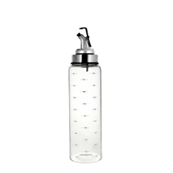 OLIERA GRADUATA IN VETRO CON TAPPO 6.2X19CM 500ML