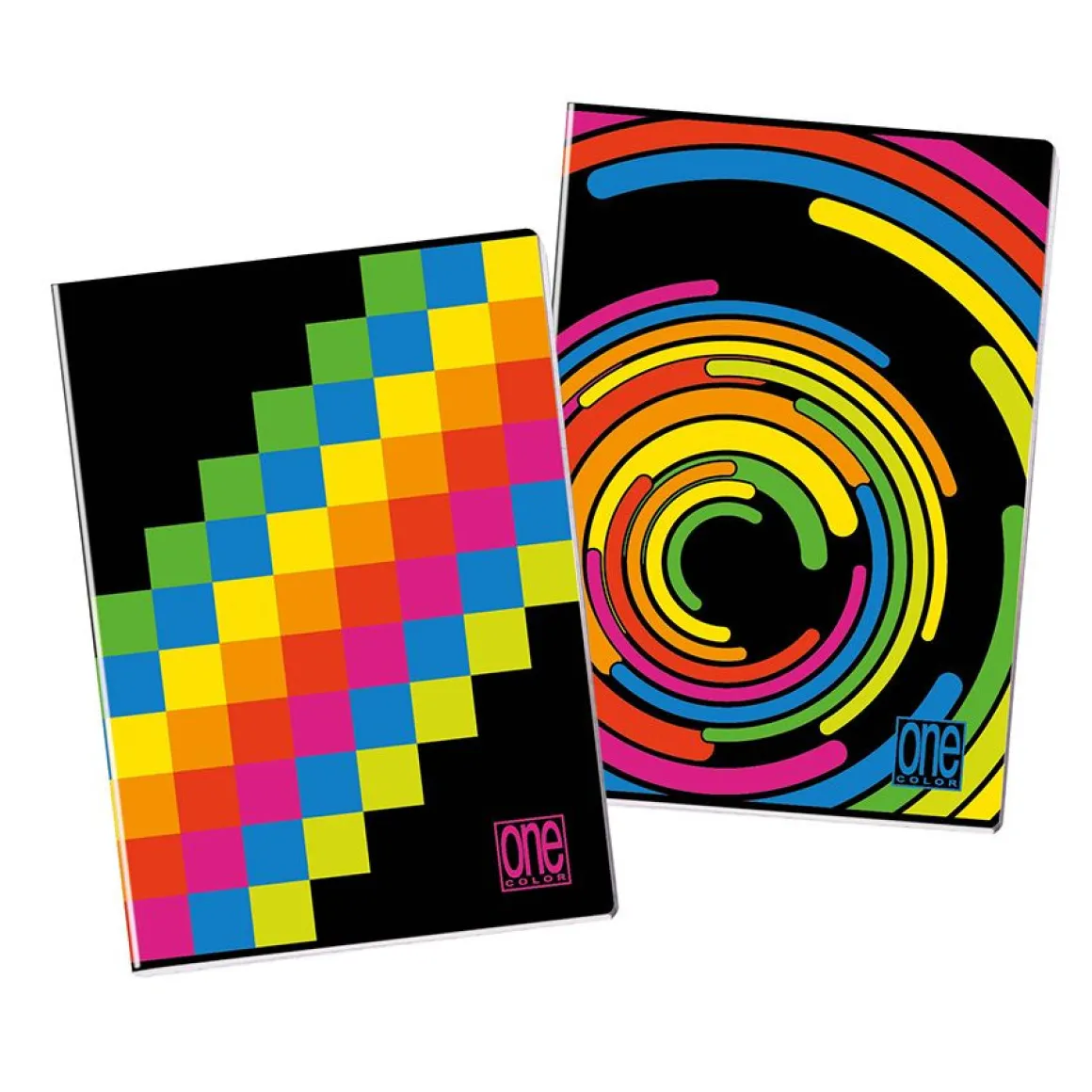 ONE COLOR - QUADERNO MAXI BLACK AND FLUO 20+1 FOGLI A4 RIGHE ASS.: vendita online ONE COLOR - QUADERNO MAXI BLACK AND FLUO 20+1 FOGLI A4 RIGHE ASS. in offerta