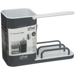 ORGANIZER LAVANDINO 3IN1 IN ABS GRIGIO 21X9X14.5CM