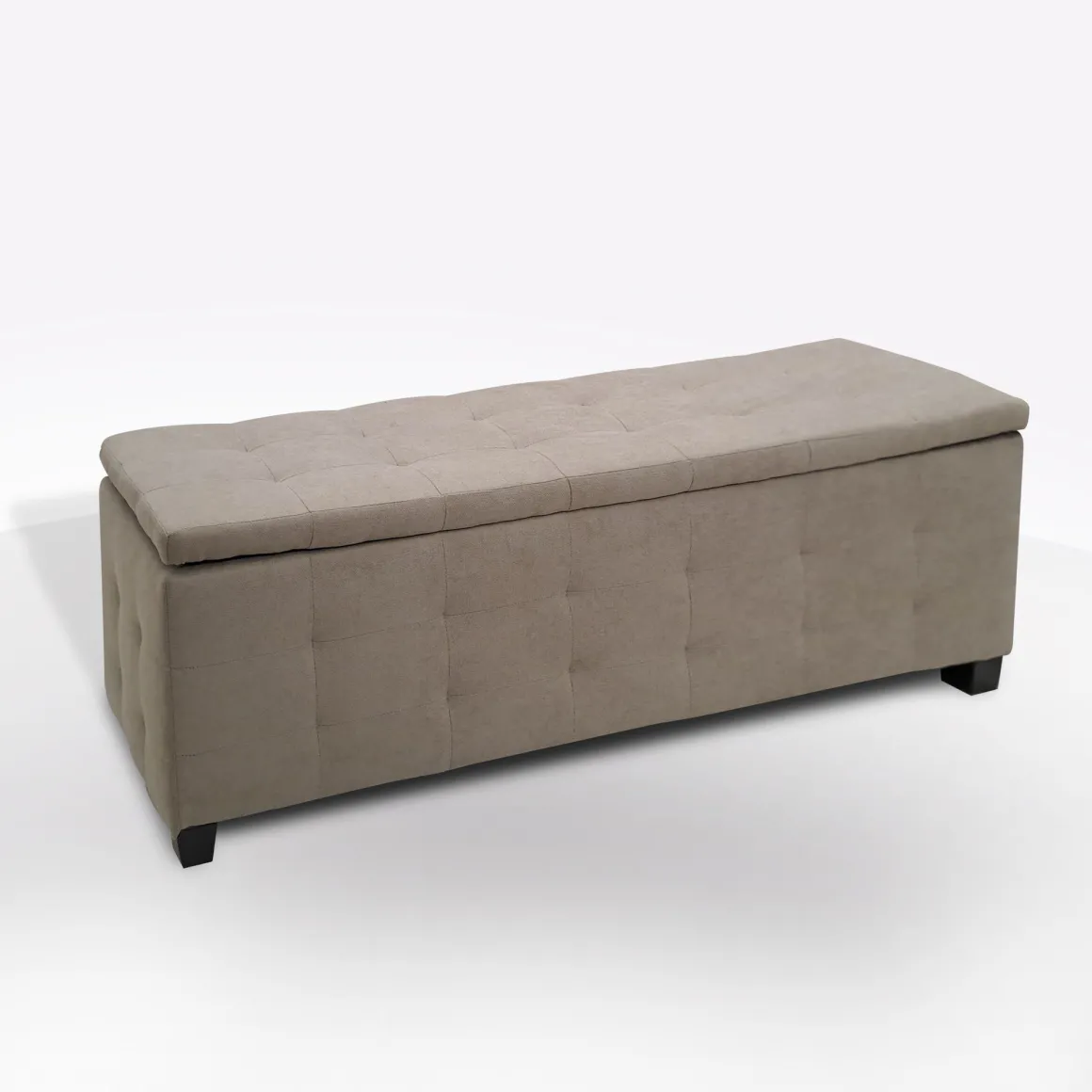 PANCA CONTENITORE CM 138X42 H. 46 IN TESSUTO TORTORA: vendita online PANCA CONTENITORE CM 138X42 H. 46 IN TESSUTO TORTORA in offerta
