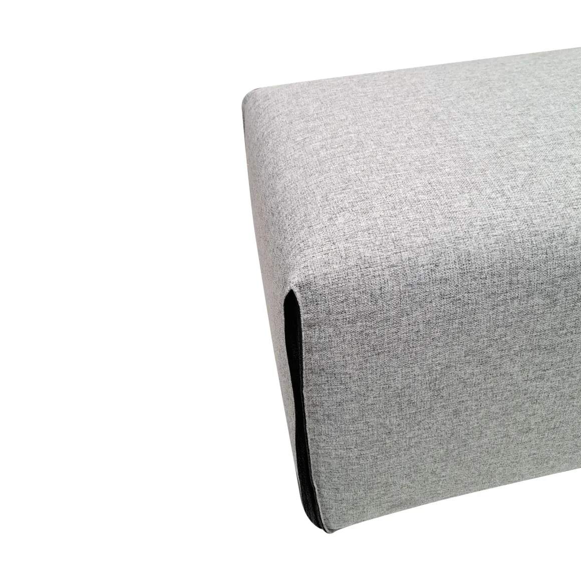 PANCA IMBOTTITA CM 98X42 H. 45 IN TESSUTO GRIGIO CHIARO: vendita online PANCA IMBOTTITA CM 98X42 H. 45 IN TESSUTO GRIGIO CHIARO in offerta