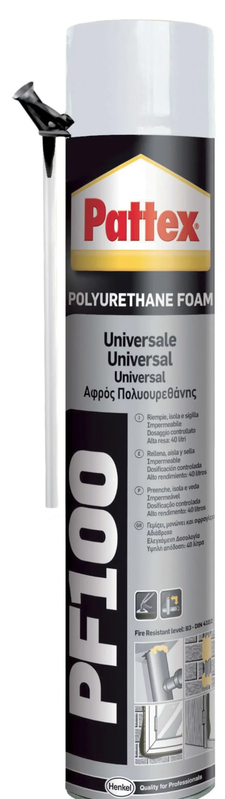 PATTEX PF100 SCHIUMA POLIURETANICA UNIVERSALE MANUALE 750ml: vendita online PATTEX PF100 SCHIUMA POLIURETANICA UNIVERSALE MANUALE 750ml in offerta