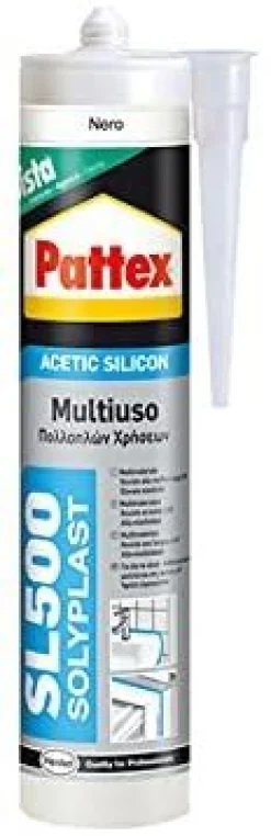 PATTEX SILICONE SL500 MULTIUSO NERO 300ml: vendita online PATTEX SILICONE SL500 MULTIUSO NERO 300ml in offerta
