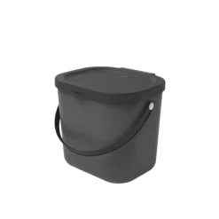 PATTUMIERA ALBULA ANTRACITE 23.5X20X20.8CM 6LT: vendita online PATTUMIERA ALBULA ANTRACITE 23.5X20X20.8CM 6LT in offerta